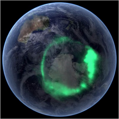 Aurora boreal austral